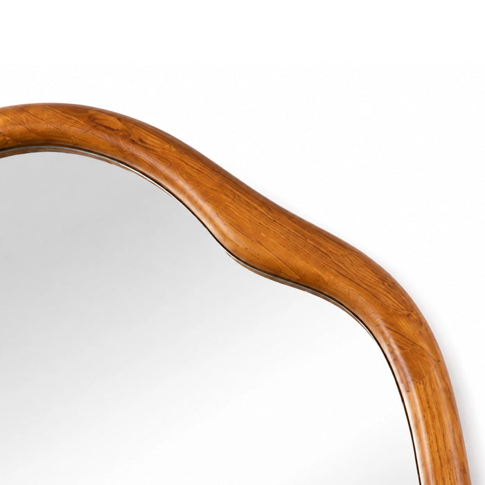 Irregular Arch Wood Mirror in Dark Wallnut | Walnut | Natural - Small | Large