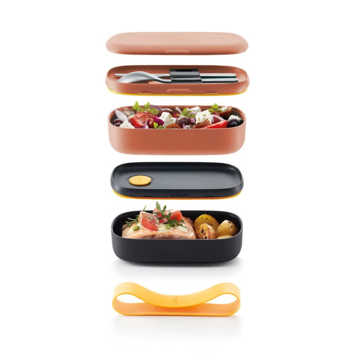 elevenpast food containers Lékué To Go Lunchbox - Green | Coral