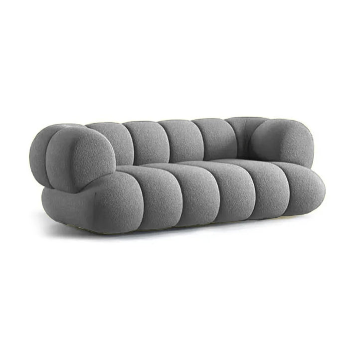 elevenpast sofa Charcoal Bubble Bouclé Two Seater Sofa - Multiple Colours CordeliaPlushTwoSeaterSofaCoco-Charcoal