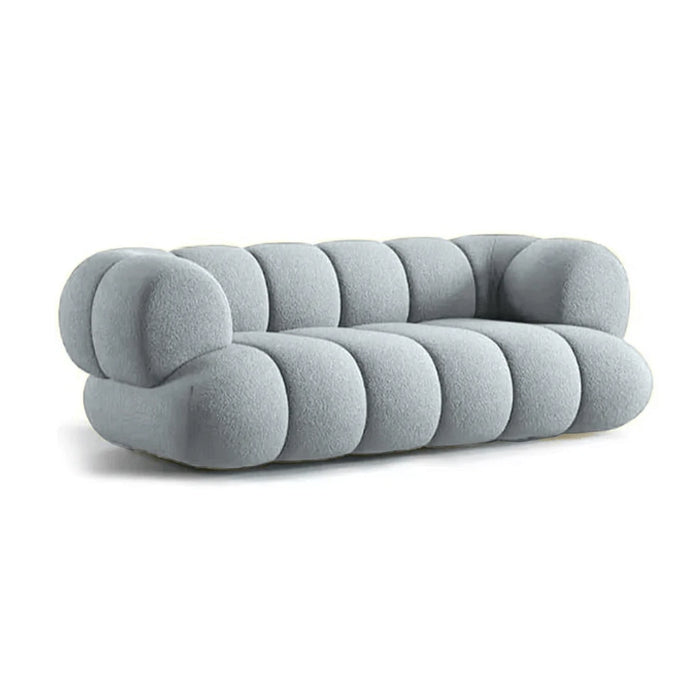 elevenpast sofa Light Grey Bubble Bouclé Two Seater Sofa - Multiple Colours CordeliaPlushTwoSeaterSofaCoco-Pewter