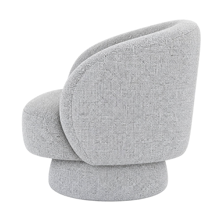 Cove Upholstered Fabric Swivel Chair