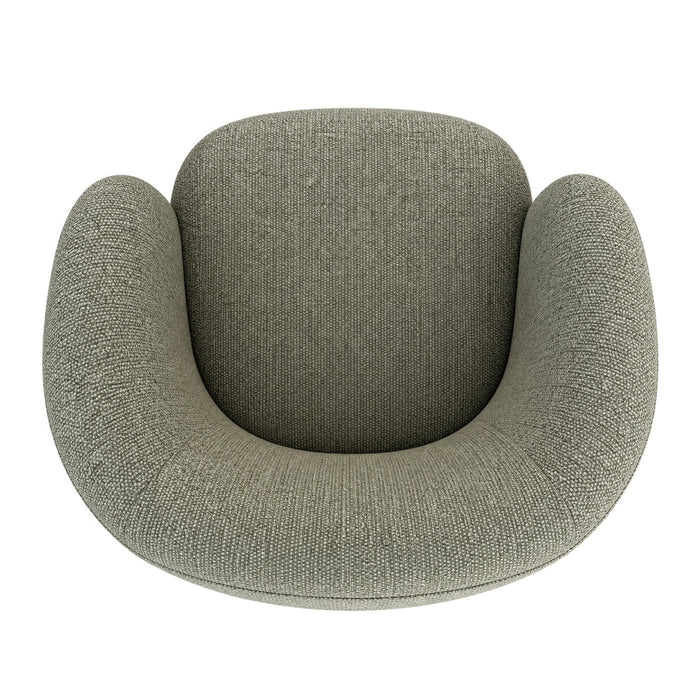 Cove Upholstered Fabric Swivel Chair