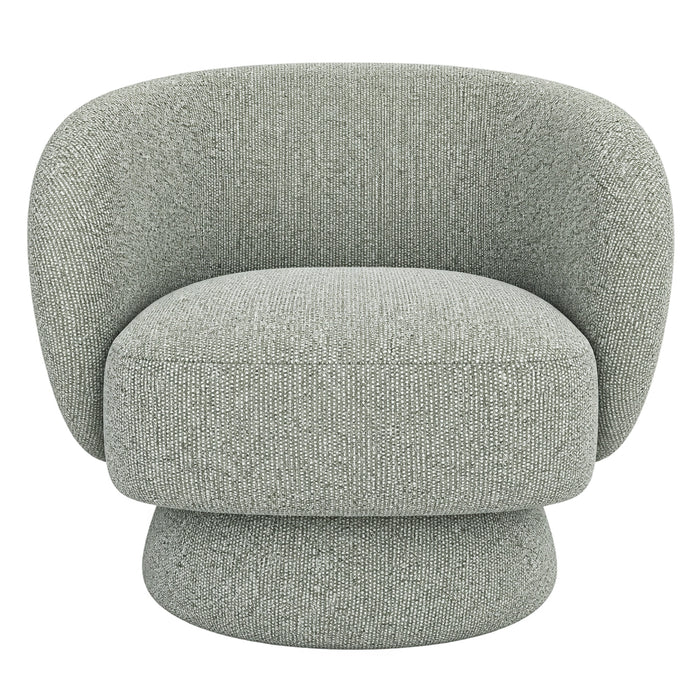 Cove Upholstered Fabric Swivel Chair
