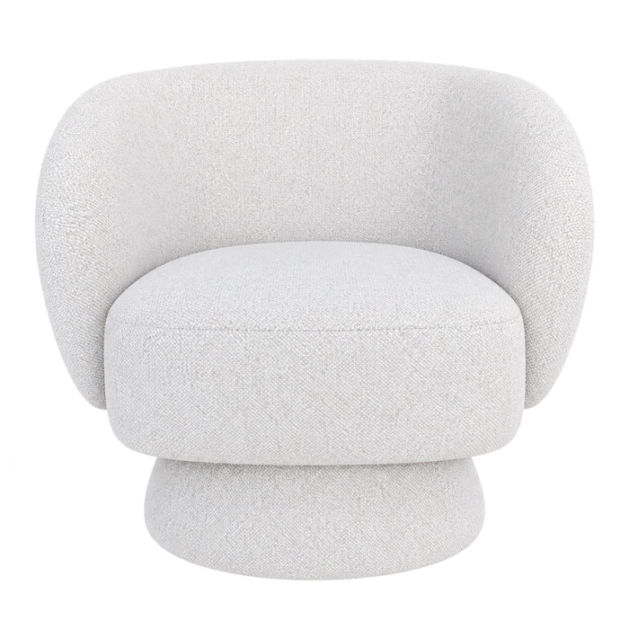 Cove Upholstered Fabric Swivel Chair