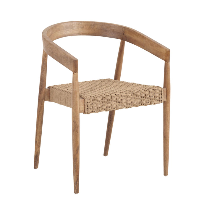 Cradle Mango Wood and Rope Dining Chair