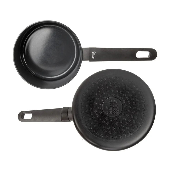 elevenpast saucepan Pan Cosy and Trendy Full Black Non-Stick Saucepan 16cm CT4776541/6