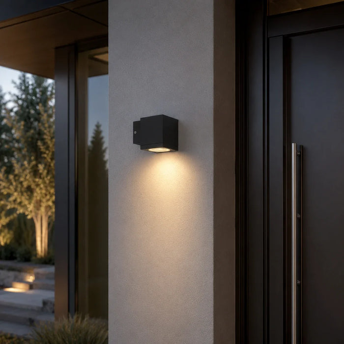 elevenpast Wall Light Modern LED Cube Outdoor Up or Down Wall Light - Various Colours