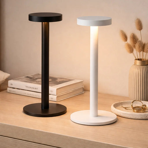 elevenpast rechargeable led table lamp Chit Chat Rechargeable Touch Dimmable Table Lamp – Black | White