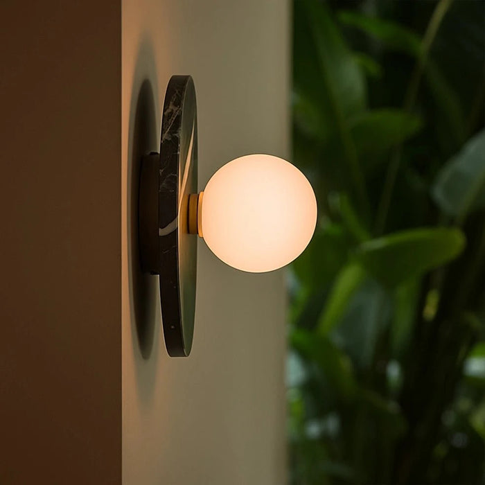 Spazio Wall Light Pascal Marble Wall Light White | Black | Green