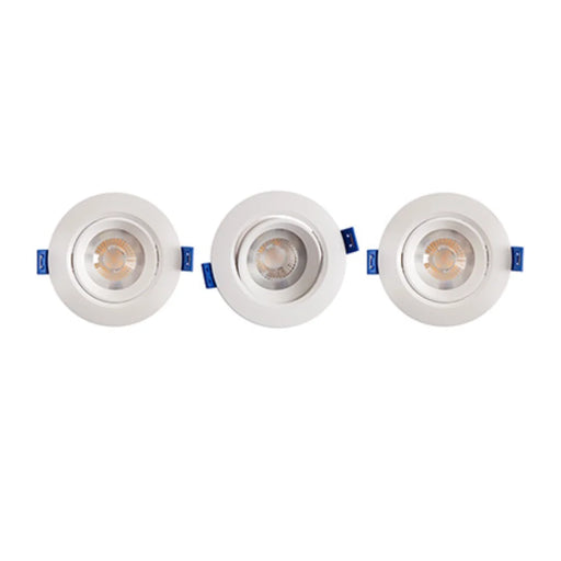 elevenpast LED Bulbs 95mm White Round LED Downlight 3 Pack - 5W Warm White D157WW 6009551804178