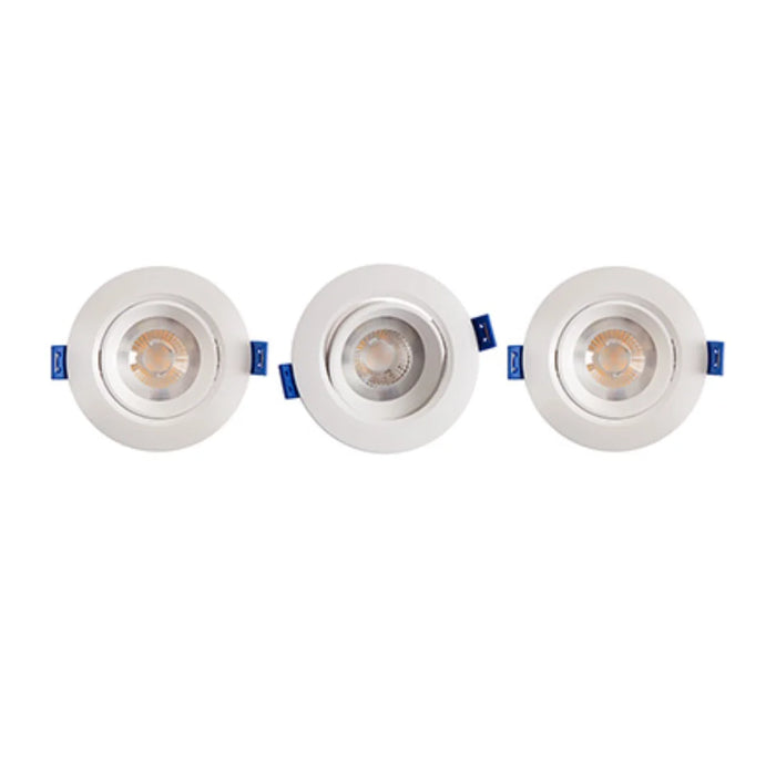 elevenpast LED Bulbs 95mm White Round LED Downlight 3 Pack - 5W Warm White D157WW 6009551804178