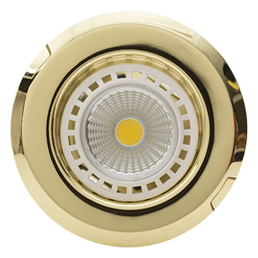 elevenpast down Light Polished Brass 85mm Straight Recessed Downlight – GU10 – Various Colours D45PB 6007328010173