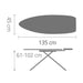 Brabantia ironing board Ironing Board 135x45cm (D) Heat Resistant Iron Parking Zone - New Dawn | Titan Oval