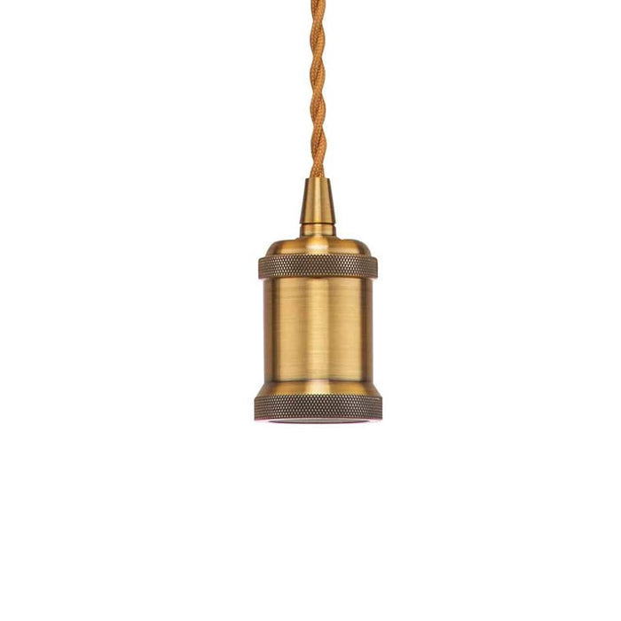 elevenpast Antique Brass Twisted Cord Pendant Light Copper | Gold | Chrome DA-KLCH-T777/AB