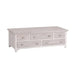 elevenpast Tables Wooden Coffee Table with Drawers White DA347WW