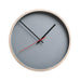elevenpast Clocks Grey Deep Frame Round Wall Clock Natural | Turquoise | Black | Grey DEEPFRAMEROUNDCLOCKG