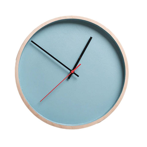elevenpast Clocks Turquoise Deep Frame Round Wall Clock Natural | Turquoise | Black | Grey DEEPFRAMEROUNDCLOCKT