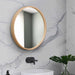 elevenpast Mirrors Diana Round Wooden Mirror Natural | Walnut
