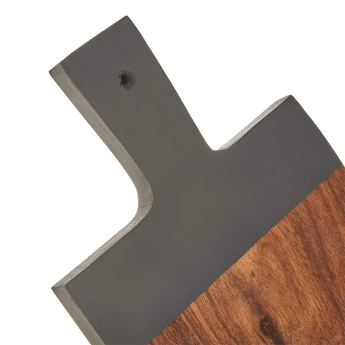 elevenpast serving plate Dipped Wooden Serving Board Grey - Small | Large