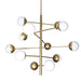 elevenpast Gatsby Chandelier 12 Light Gold with Opal Glass DL-KLCH-9250/12