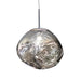 elevenpast pendant light Chrome Nebula Molten Pendant in Copper | Gold | Chrome DL-KLCH-9306/CH