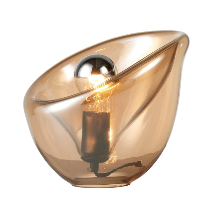 elevenpast table lamp Arum Lily Table Lamp Amber and Black DL-KLT-1027