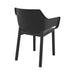 elevenpast Chairs Dora Stackable Outdoor Arm Chair – Black | Taupe