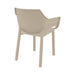 elevenpast Chairs Dora Stackable Outdoor Arm Chair – Black | Taupe