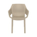 elevenpast Chairs Dora Stackable Outdoor Arm Chair – Black | Taupe