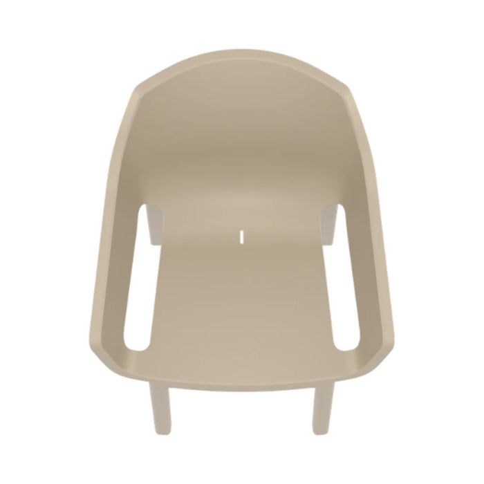 elevenpast Chairs Dora Stackable Outdoor Arm Chair – Black | Taupe