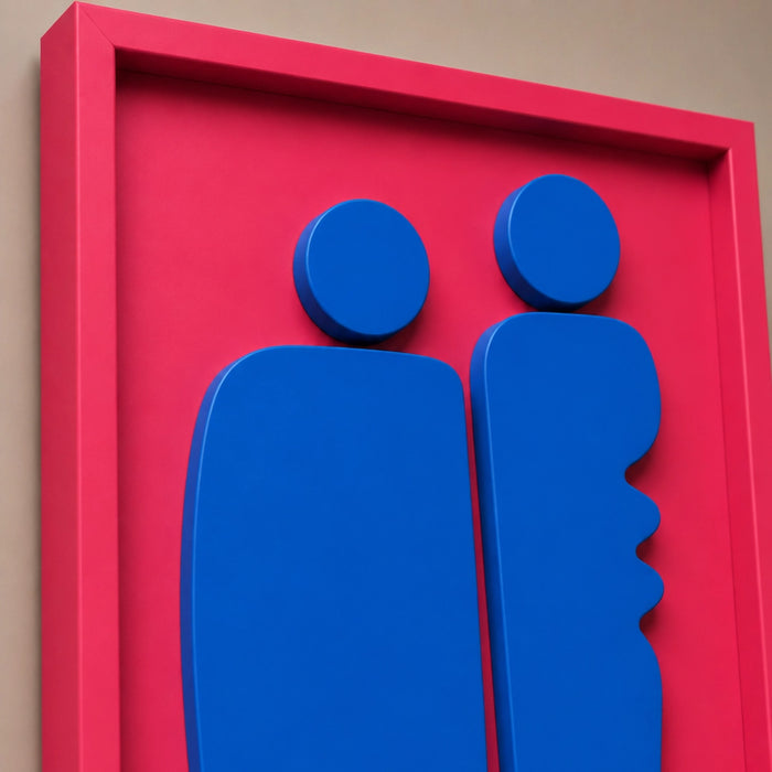 Duo Wooden Wall Art | Pink and Blue