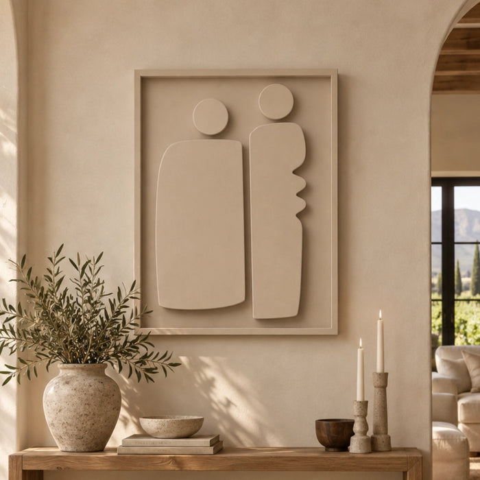 Duo Wooden Wall Art | Stone