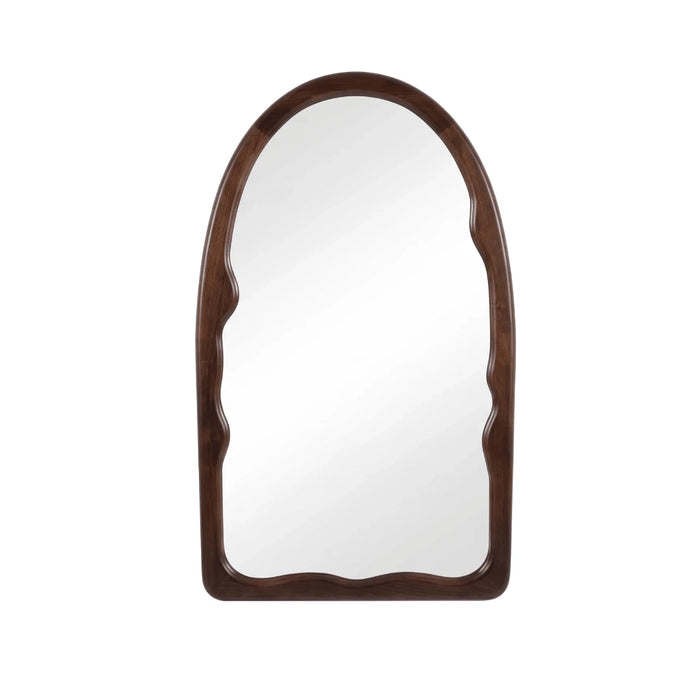 Irregular Arch Wood Mirror in Dark Wallnut | Walnut | Natural - Small | Large