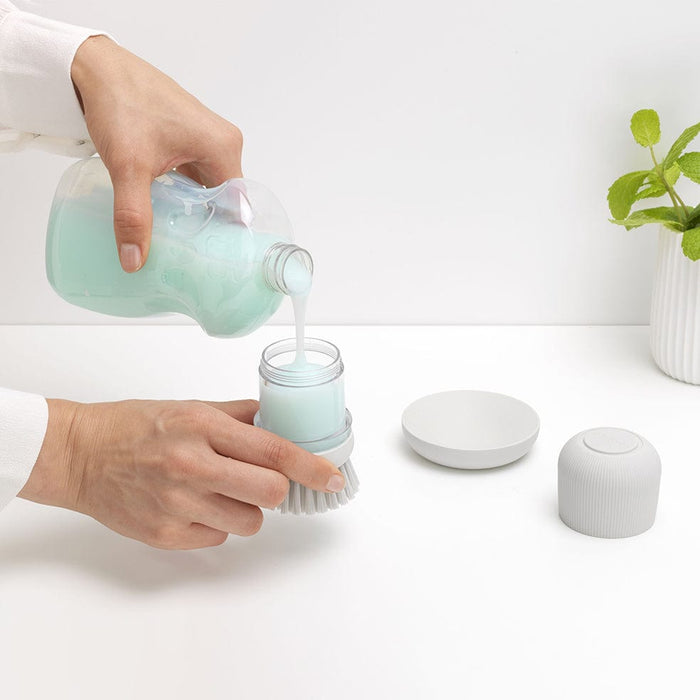 Brabantia soap dispenser Soap Dispensing Dish Brush - Light Grey | Dark Grey