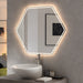 elevenpast Bathroom Mirror Colette Geometric Illuminated LED Bathroom Mirror with Defogger E89146CI1834