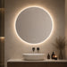 elevenpast Bathroom Mirror Dara Round Illuminated LED Bathroom Mirror with Defogger – 80cm E89147CI1834