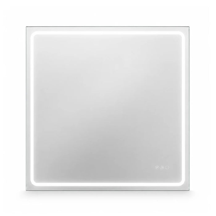 elevenpast Bathroom Mirror 80cm x 80cm Mia Illuminated LED Bathroom Mirror with Defogger | 4 Sizes E89151CI1834