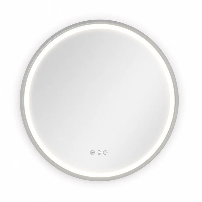 elevenpast Bathroom Mirror Mia Round 80cm Frontlit CCT LED Bathroom Mirror with Defogger E89154CI1834