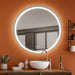 elevenpast Bathroom Mirror Mia Round 80cm Frontlit CCT LED Bathroom Mirror with Defogger E89154CI1834
