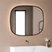 elevenpast Bathroom Mirror Sharon Illuminated CCT LED Black Bathroom Mirror with Defogger E89156CI1834