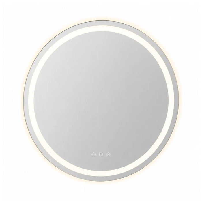 elevenpast Bathroom Mirror 75cm Uma Round Illuminated LED Bathroom Mirror with Defogger - 75cm | 90cm E89158CI1834