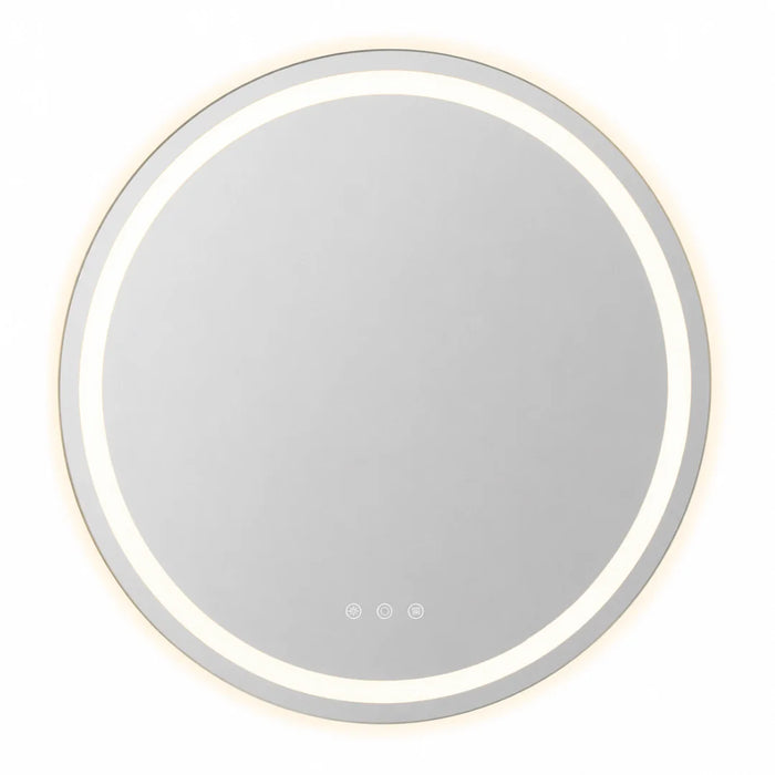 elevenpast Bathroom Mirror 90cm Uma Round Illuminated LED Bathroom Mirror with Defogger - 75cm | 90cm E89159CI1834