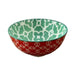 elevenpast Bowls Green & Red Ceramic Eastern Bowl Set Of 6 | 3 Styles EASTB002T