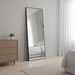 elevenpast Mirrors Solace Leaning Mirror in Brushed Silver | Black