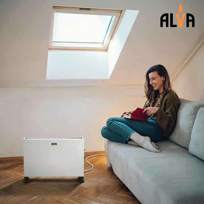 ALVA Heater ALVA Electronic Convection Heater White | Smooth Design | 2000W EIH208