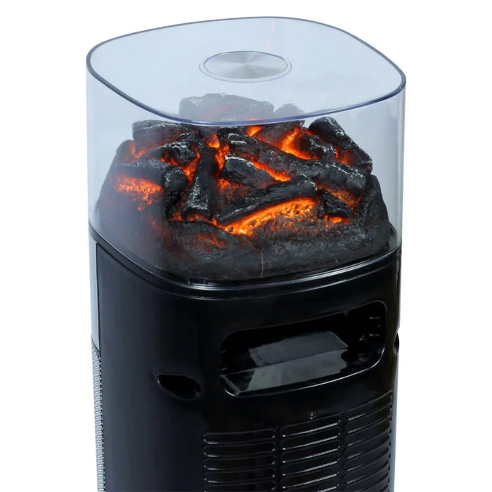 ALVA Heater ALVA Electric Tower Fan Heater | Flame Effect Design | Remote Control EIH209 6009715630346