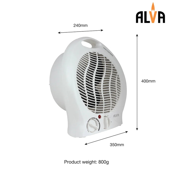 ALVA Heater ALVA Electric Fan Heater | 2000W | White EIH503 6009715630308