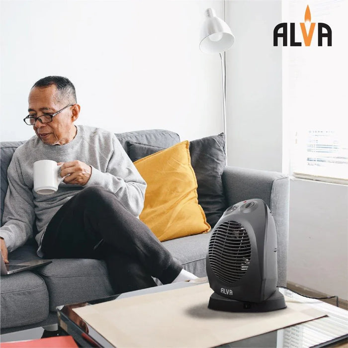 ALVA Heater ALVA Electric Fan Heater | 2000W | Oscillation | Black EIH504 6009715630315