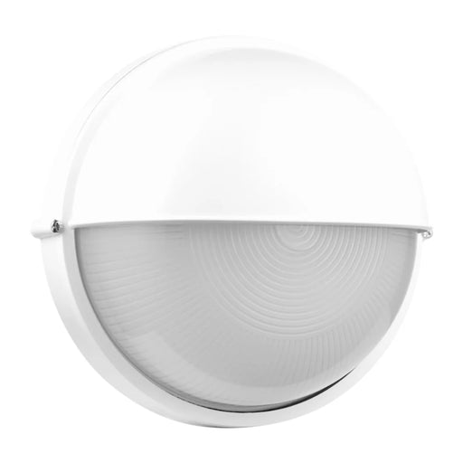 elevenpast Wall Light White Ellies Arc Series - Large AC Round Bulkhead - E27 Base White | Black ELL-5012-WT