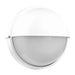 elevenpast Wall Light White Ellies Arc Series - Large AC Round Bulkhead - E27 Base White | Black ELL-5012-WT